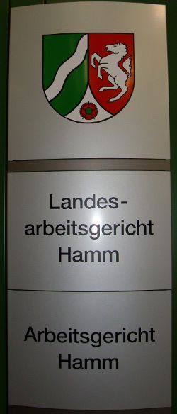 Gerichtstafel des Arbeitsgerichts Gerichtstafel des Arbeitsgerichts