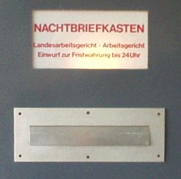 Nachtbriefkasten Nachtbriefkasten